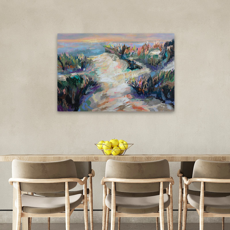 Danse côtière et dune moderne, H 36 po x l 24 po