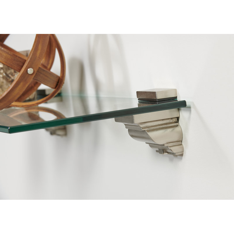 Ensemble de tablettes transparentes 8X24 avec corbeau Capri, Clair