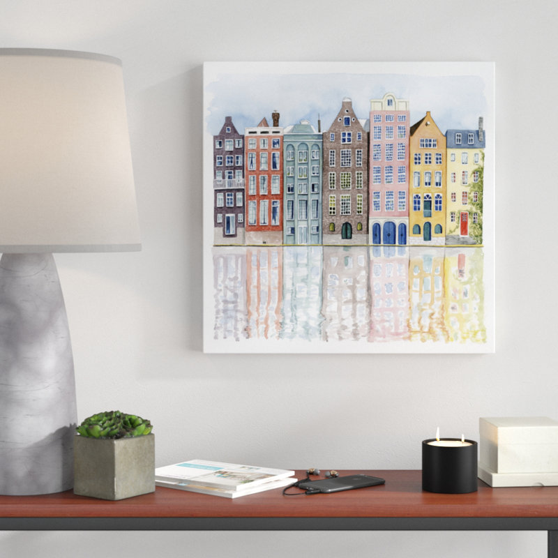 Neighborhood I by Grace Popp - Painting, 51cm H x 51cm W, Paper Print