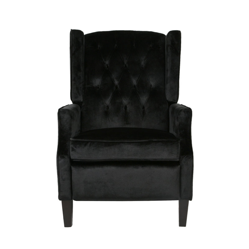 Morphis Recliner, Black Velvet