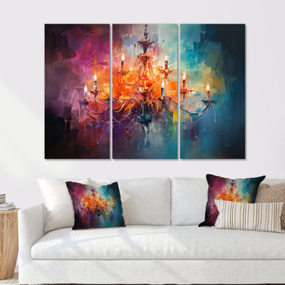 Pink Baroque Luminary Chandelier Radiance - Chandelier Wall Art