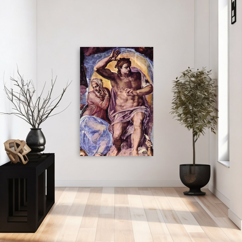 The Last Judgement, 1536-1541, reproduction d'art classique vintage, 48" H x 32" W