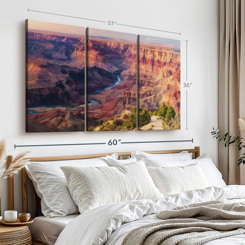 «Striking Grand Canyon» sur toile, H 36 po x l 57 po x P 1,25 po