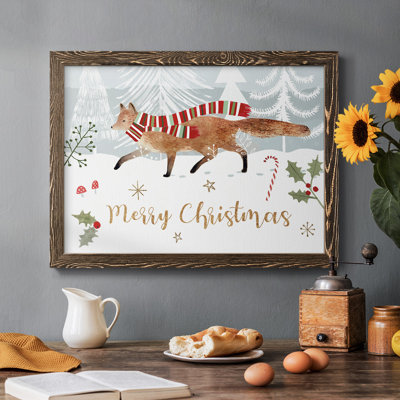 Woodland Christmas Collection, peinture sur toile encadrée