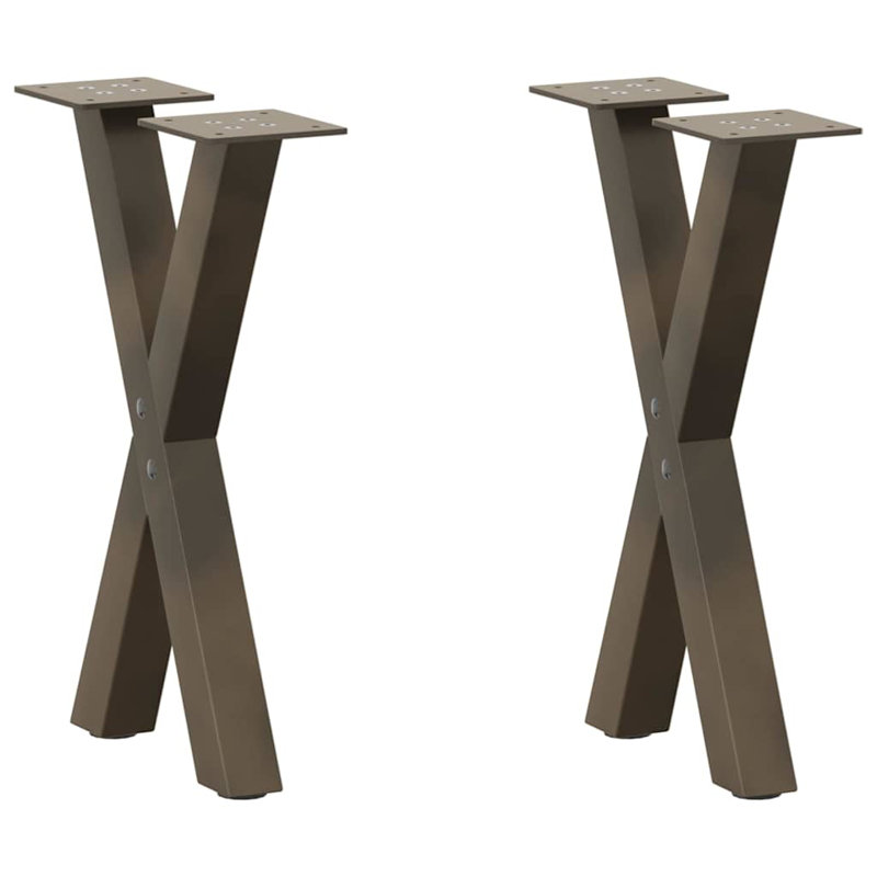  Dining Table Legs X-Shaped Desk Legs Kitchen Metal Furniture Legs Steel