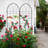 4 Pack Metal Garden Trellis 78.7" X 19.7" Rustproof Trellis-1703971912