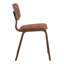 Chaise d'appoint sans accoudoirs en noyer Loagan (ensemble de 2)