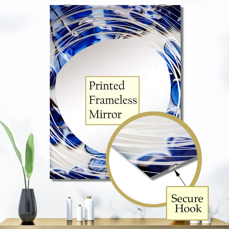 Diorio - Miroir mural abstrait Botanicals MIR136395, 40 po x 30 po