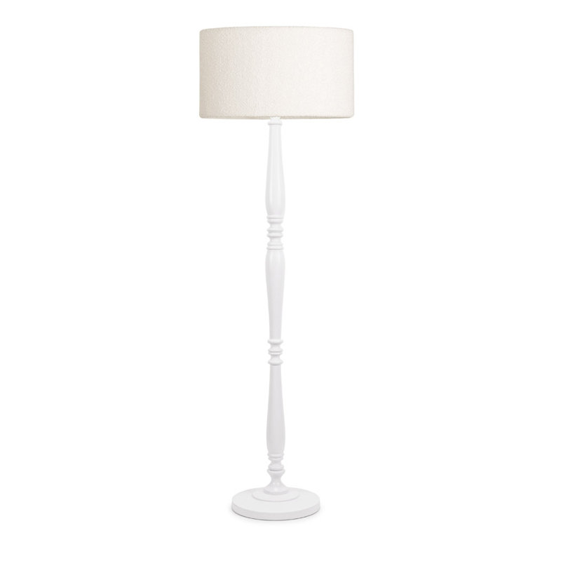 Kionte 142cm Traditional Floor Lamp, White