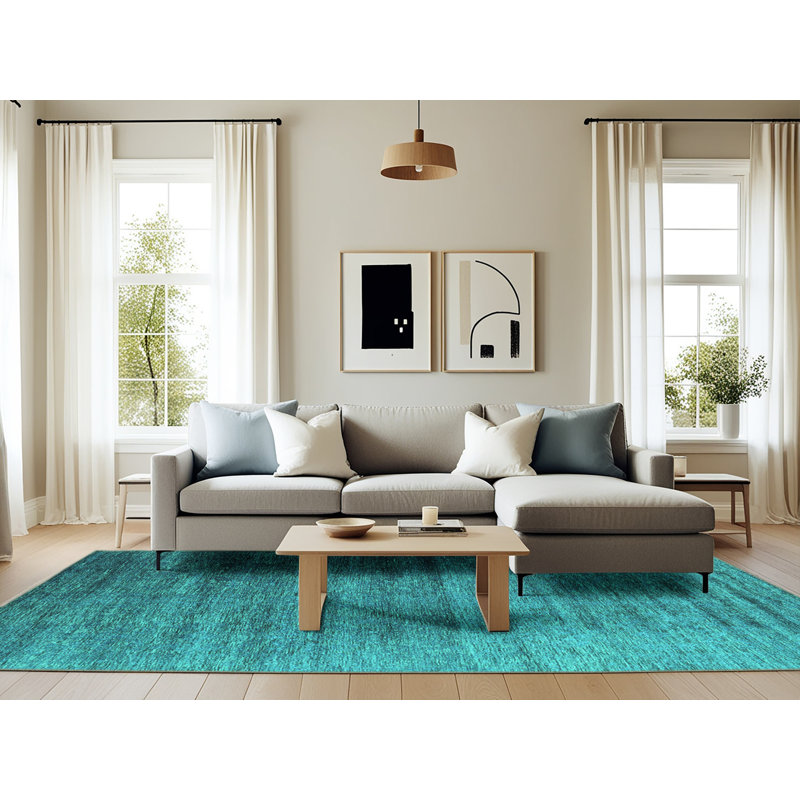 Edwynn Abstract Indoor Rug, Rectangle 6' x 9'