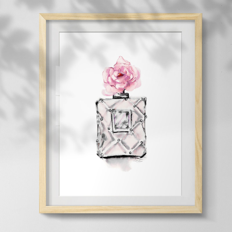 «Perfume Bottle», reproduction encadrée, Blanc, Papier encadré naturel