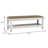 Bench With Storage Function And Comfortable Seat For Bedroom Antique White Cozy Practical