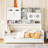 Twin Size Wooden Daybed With Twin Size Trundle, And All-In-One Cabinet And Shelf, White-1855209355-1855209353
