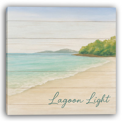 Lagoon Light - Tranquil Beach Canvas Wall Art