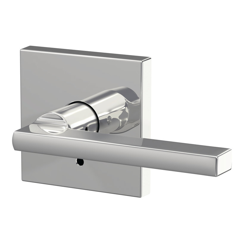 Custom Latitude Non-Turning Lever with Collins Trim, Bright Chrome
