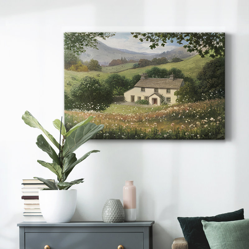 Paysage rétro - CCXLV III - Impression sur toile tendue, Toile tendue, H 13 po x l 19 po x P 1,5 po