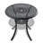 3-Piece All-Weather Cast Aluminum Dining Set With Black Frame, Includes 2 Swivel Chairs And 30.71-Inch Round Table-415241974