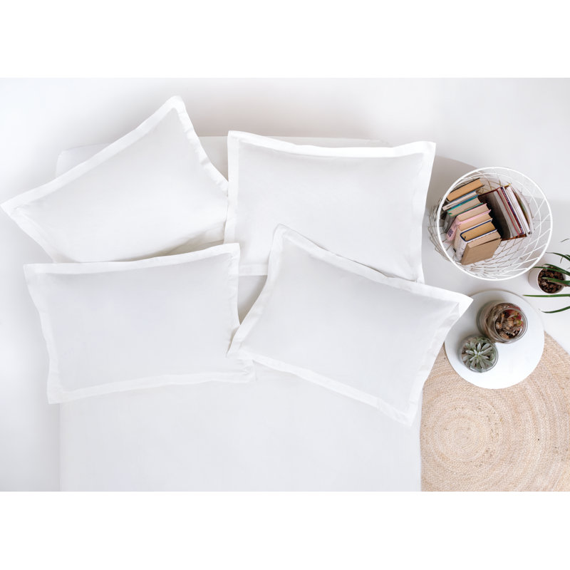 100% Cotton - Set of 2, White, Queen