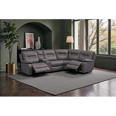 Jackson Fabric 4 seater + Console Power Recliner