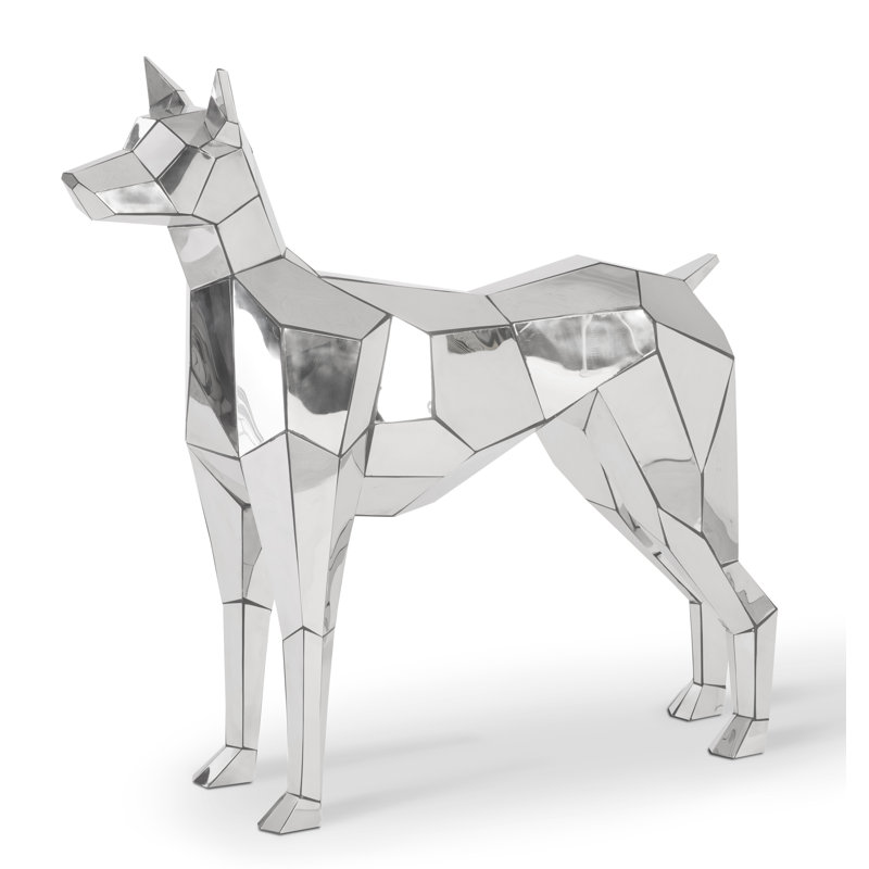 Statue de chien fou