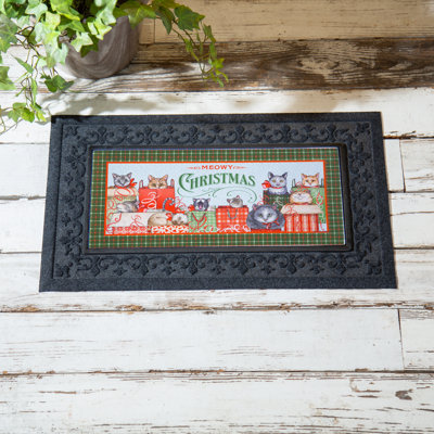 Tapis de Noël Meowy Sassafras