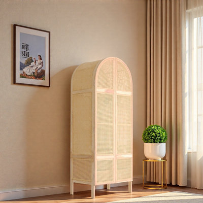 Armoire moderne tressée en rotin