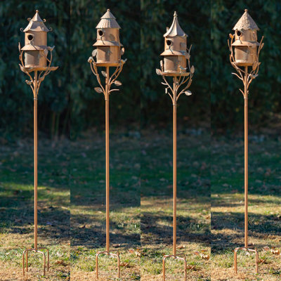 74,25 po de hauteur nichoir en fer et piquet de jardin «Haven»