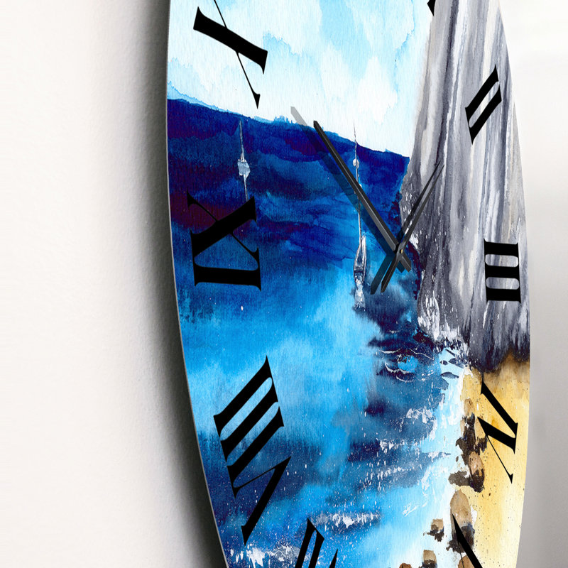 Une horloge murale nautique et côtière, Moyen