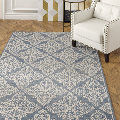 Mackin Hand Tufted Wool Ikat Rug