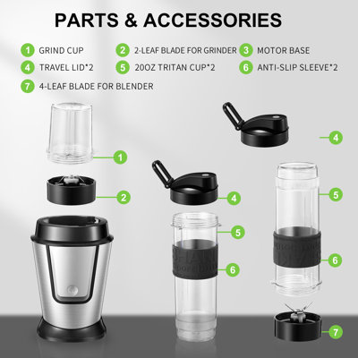 J-XIN Trading Co., Limited 280ml Blender Food Processor Combo