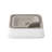 Altair 17'' White Ceramic Square Bathroom Sink with Overflow
