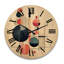 Horloge murale en bois massif Mita-1129264851