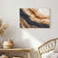 Abstract Layered Earth Texture in Black and Rust Canvas Wall Art-133556275