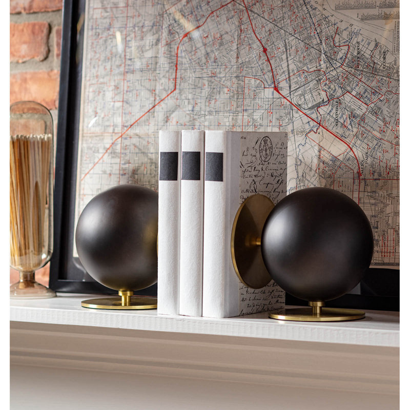 Grant Modern & Contemporary Metal Bookends