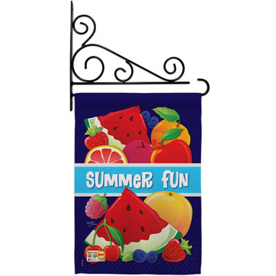 Double Sided 18.5'' H x 13'' W Polyester Flag Set