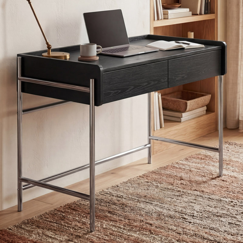 MDF Stainless Steel Writing Desk