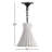 Jazz 1 - Light Satin Black Single Pendant