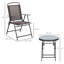 Outsunny Garden Bistro Set 3pcs Foldable Table and Chairs Set-243516951