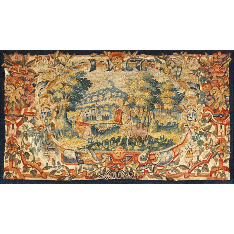 Tapis antique tapisserie flamande