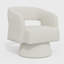 Fauteuil d'appoint pivotant en tonneau avec base pivotante à 360 ° Teddy Teddy, chaise longue moderne pour le salon ou la chambre à coucher-1103809878-1139114448