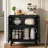 Wooden Wtrips 29.9"w Accent Cabinet-1305313507