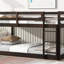 Lit superposé simple au-dessus d'un lit simple en bois massif avec échelle, lattes renforcées et finition espresso pour une stabilité et une efficacité maximales-691208945