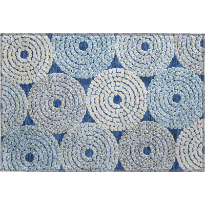 Premium Machine Washable Prisco Navy Rug