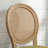 Vintage Inspired Dining Chairs With Solid Wood Frame - Rattan Back, Linen Fabric, Set Of 2-790172754