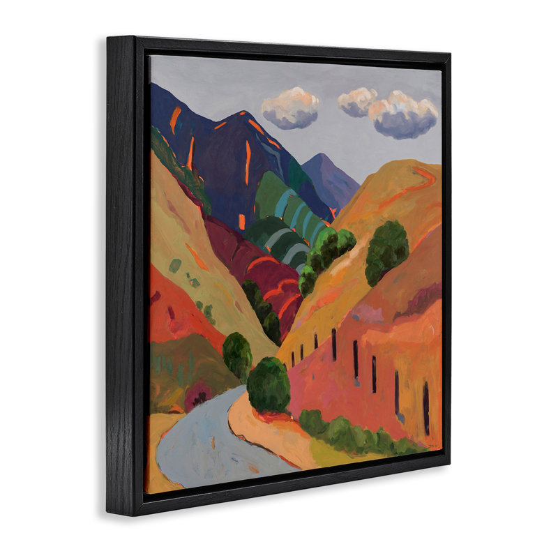 Cadre flottant Wanaka Valley, par Jenny Wantuch, Cadre flottant noir de jais, H 18 po x l 18 po