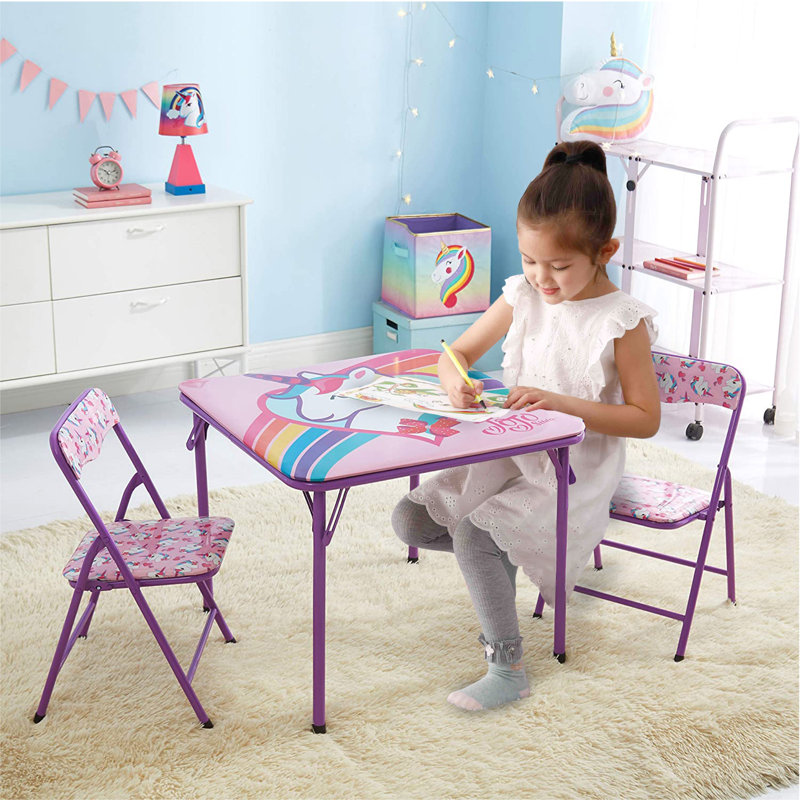 Ensemble de table et de chaises pour enfants 3 pièces Unicorn