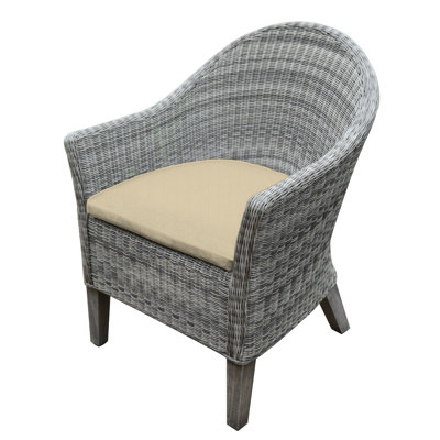 Vienna Wicker Outdoor Dining Armchair
