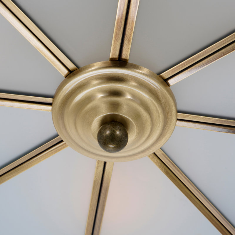 Modern Chandelier For Study Room And Balcony, Sturdy Pendant Light, 15" H x 17.3" W x 17.3" D
