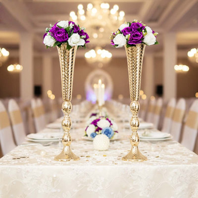 Paquet de 2 fleurs artificielles en soie rose
