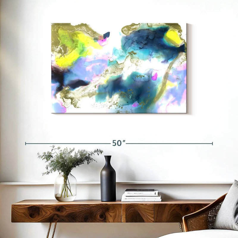 Nuage de tempête abstrait Avery, H 24 po x l 36 po